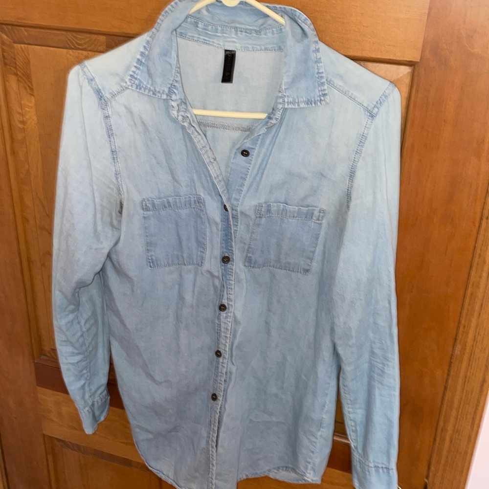 Full tilt Jean button up shirt
